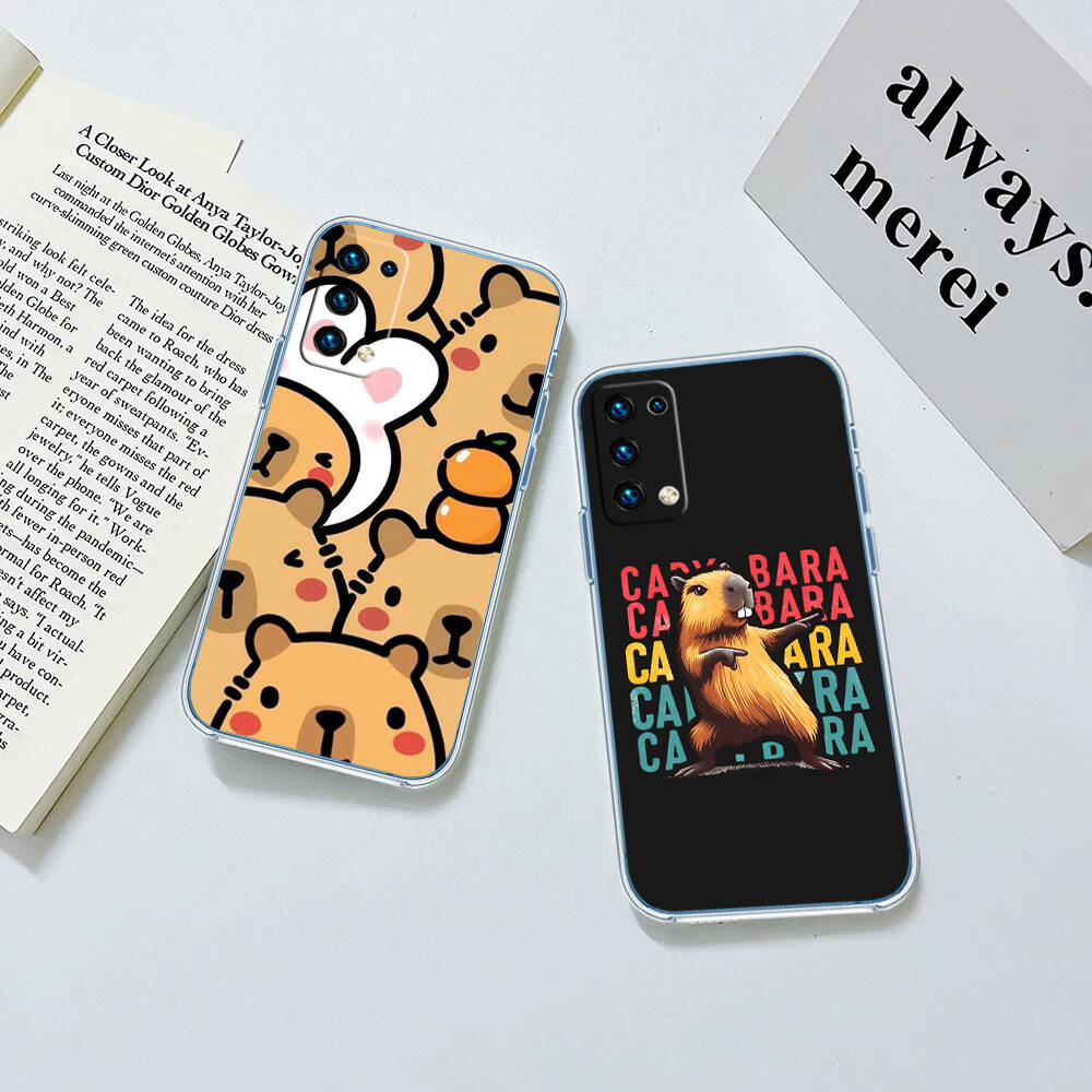 Cartoon Capybara Case for Motorola G10 G20 G04 E30 E40 E22 E20 E13 E15 G22 G23 G05 G75 G35 G55 E22S E7 G6 G7 G8 G9 Plus Power Play