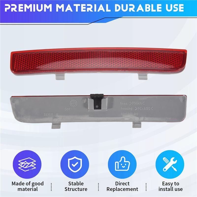 BT-Bumper Reflector Rear Bumper Taillight Reflector For Land Rover Range Rover L322 Freelander LR2
