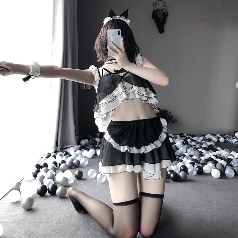 Sexy Underwear Sexy Uniform Perspective Lovely Maid Passion Suit