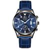 Popular Men Leather Watch with Calendar Luminous Function Watch Fashion Quartz Wristwatches Watches for Men Relogio Masculino