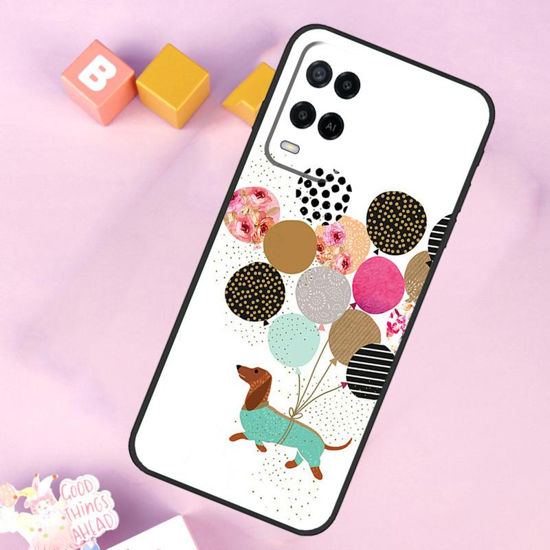 Dachshund Sausage Dog For OPPO A78 A98 A58 A5 A9 A53 A17 A57 A77 A16 A76 A96 A54S A74 A94 A15 A52 A72 A93 Case