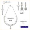 Jewellery Set Fascinating Gold Tone Necklace Set & Earring Adorned with American Diamond Jewellery for Women and Girl