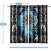 Viking Blackout Curta Scandinavian Pirate Totem Printed Curtain Room Darkening Ancient Mythology Tree of Life Window Treatments for Bedroom Living