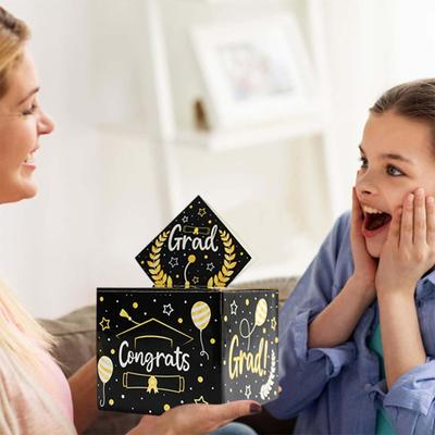 Yousheng 2025 Graduation Money Box for Cash Gift Pull Graduation Cash Gifting Box Congrats Grad Gift Box for Graduates Grad Party Favors Decorations