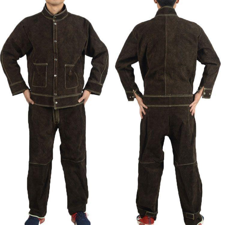 Leather Electric Welding Protective Workwear - Anti-scald Radiation Protection for Welders.