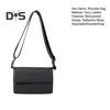 Men Shoulder Bag Envelope Type Adjustable Shoulder Strap Smartphone Keys Wallets Storage Sling Bag Multi-Pocket Design Reflective Strips for Safety
