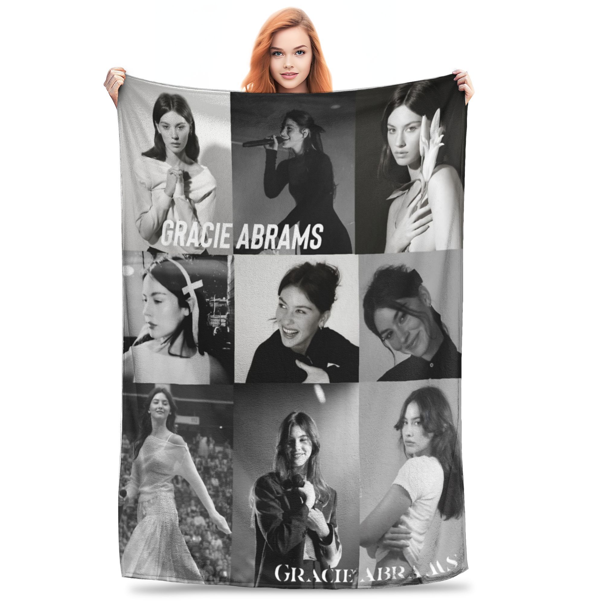 

Gracie Abrams The Secret Of Us Album Blanket Cozy Soft Throw Blankets for Bed 50x60 Inch Multiple Sizes Rug Piece 75x90cm