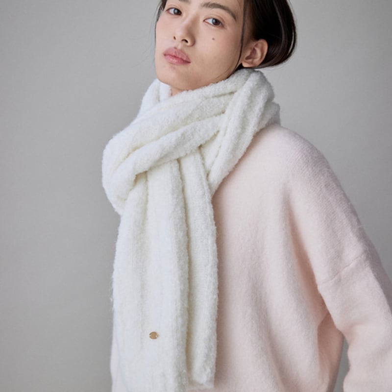 COQUET Fleury Boucle Wollschal Elfenbein