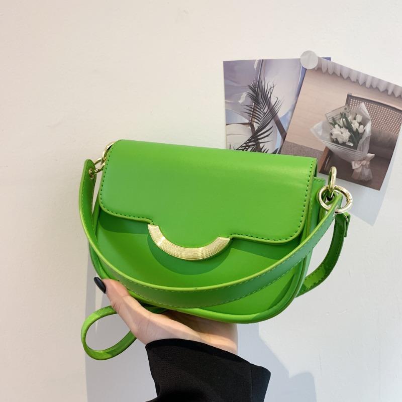 

Fresh baby new fashion shoulder bag niche oblique span bag small square bag зелёный