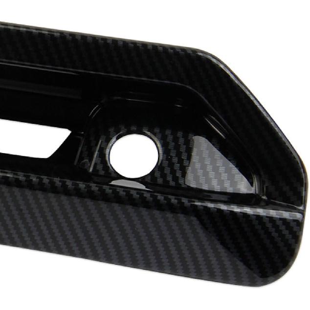 Korlot Carbon Fiber Car Rear Trunk Door Handle Cover Trim for Hyundai Santa Cruz 2022-2026