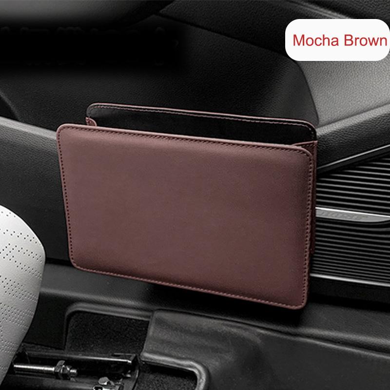 Car Car Door Trash Can Storage Box Foldable Hanging Seat Back Storage Bag Storage Box Car Interior Products