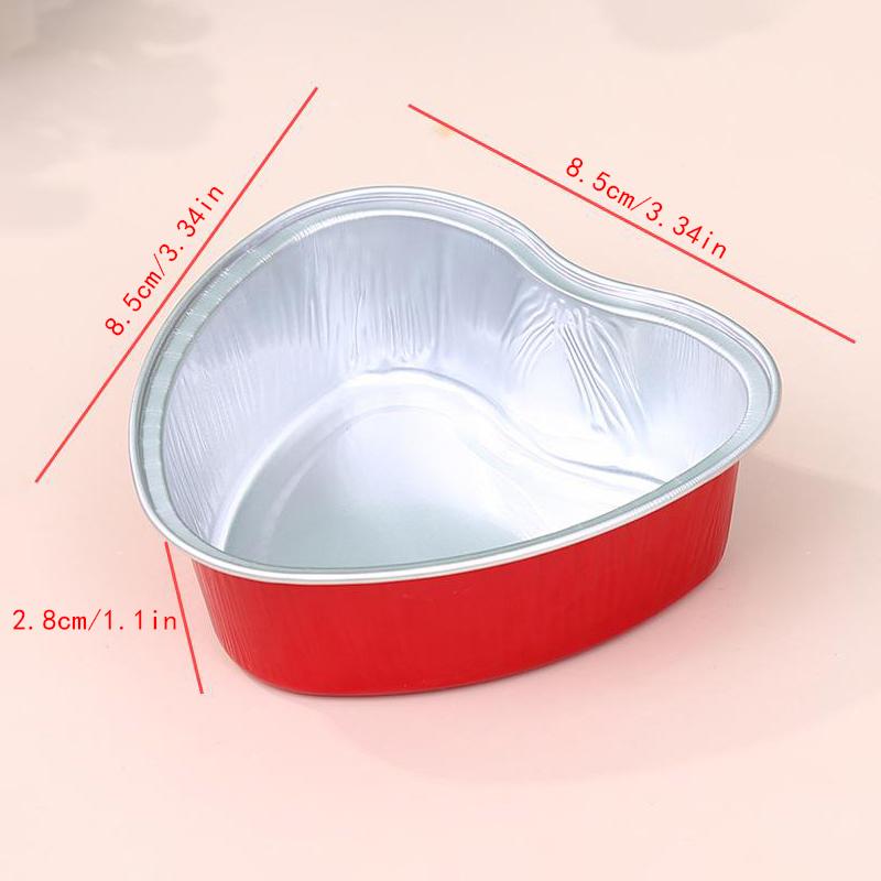 10Pcs Aluminum Foil Cupcake Cups Non-Stick Foil Baking Cups 100Ml Pudding Dessert Cups Party Wedding Party Supplies