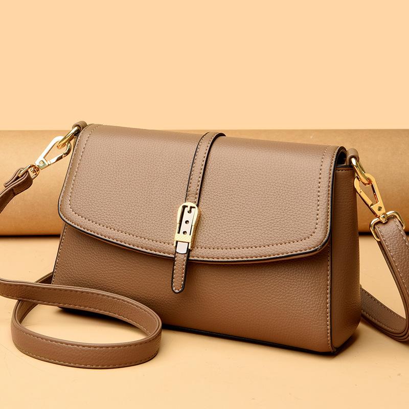 Bag Women 2025 New Fashion Small Square Bag Simple Casual Middle-aged Women Commuting Large Capacity Shoulder Messenger Bag