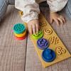 Sensoryczne Puzzle Kółeczka Xl Dla Niemowląt 6M+ Mom's Care