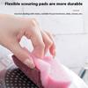 5Pcs/10Pcs Kitchen Stain Removal Sponge Clean Cotton Dishwashing Sponge Wipes Bathroom Cleaning Utensils High Density Sponge
