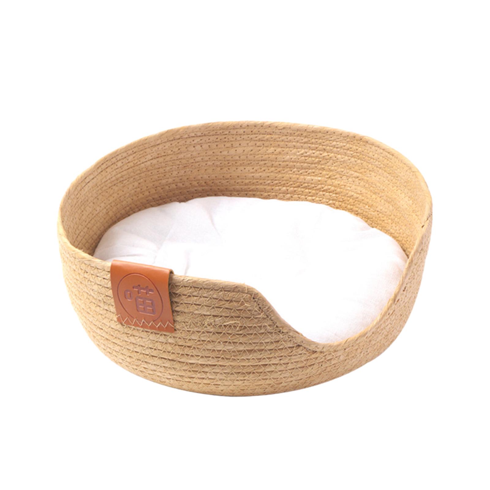Cat Bed, Small Dog Cat Sleeping Nest, Cute Sleeping Nest Scratcher Cuddler, S
