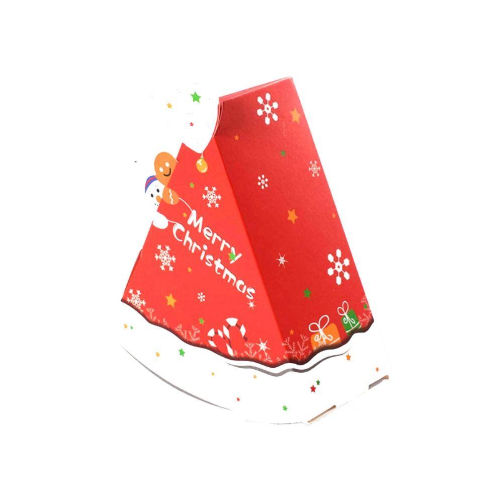 10pcs Exquisite Christmas Gift Candy Boxes Cute Storage Box Xmas Eve Packaging Bag  Holiday