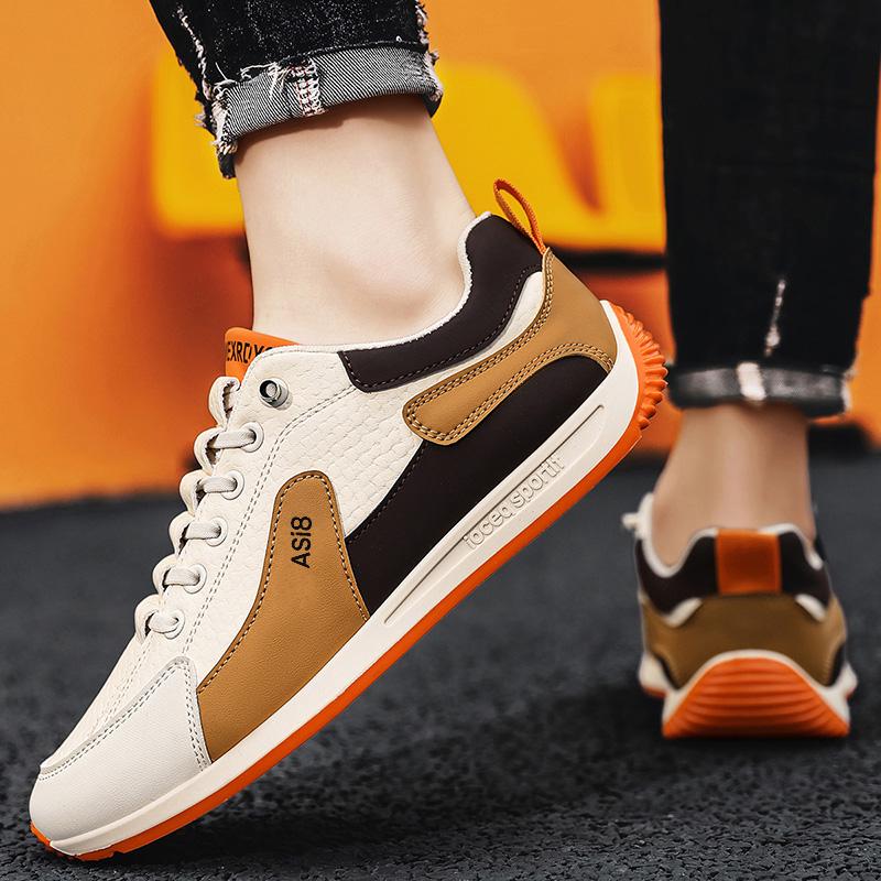 Men’s Sports Shoes Casual Street Style Jogging Sneakers Students Skateboard Shoes Plus Size Height Increase