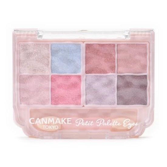 Canmake Petit Palette Eyes (Sparkling Type) S01 Aurora Candy Eyeshadow Glitter Sheer Finish Applicator