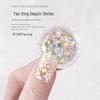 Yao Xing Nail Art Glitter Mix: Coarse & Fine Sequins, Five-Pointed Stars, Irregular Hexagons