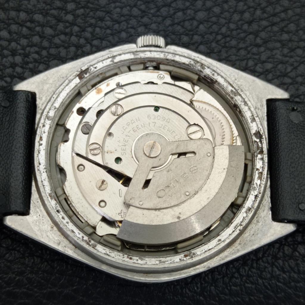 SEIKO 5 AUTOMATIC VINTAGE 6309A JAPAN MENS ARABIC BLUE DIAL WATCH a702661-1 R209-a702661