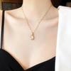 New Korean Fashion Tulip Pendant Necklace Premium Niche Design Jewelry Clavicle Chain Women's Fashionable Temperament Jewelry