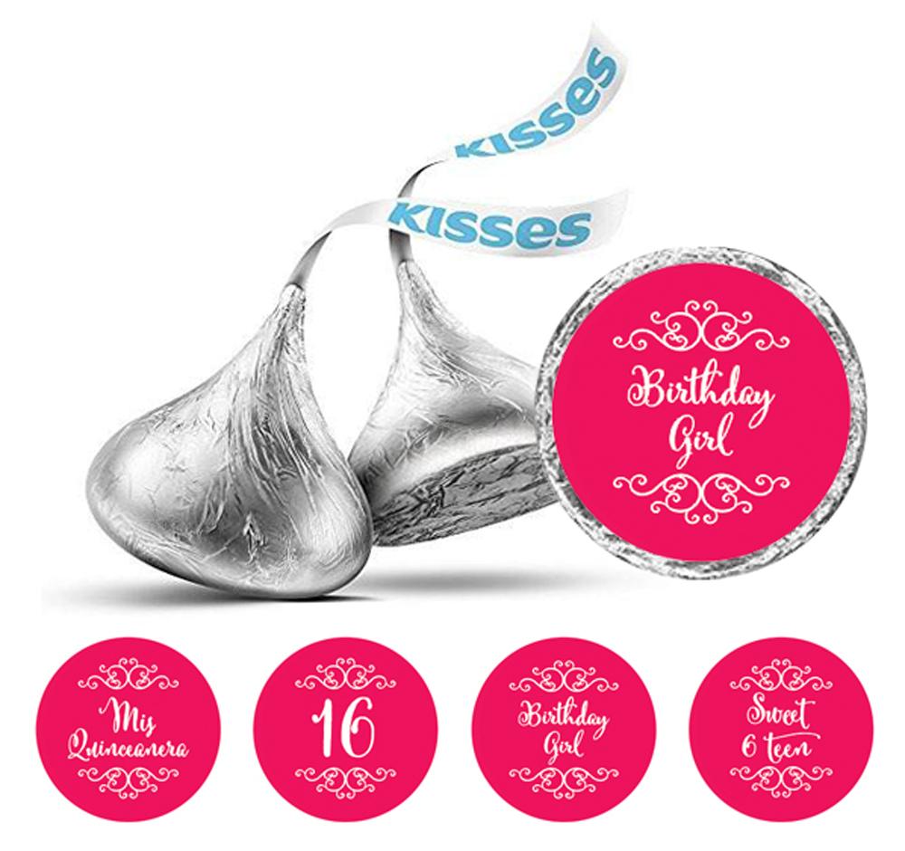 Darling Souvenir 16 Birthday Quinceanera Stickers 190 Pcs Chocolate Candy Labels