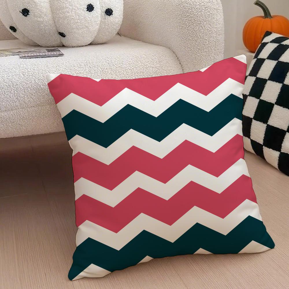 Exotic Portuguese Style Geometric Graphics Art Cushion Cover Throw Pillow Cover Hidden Button Durable Polyester Chair Cushion