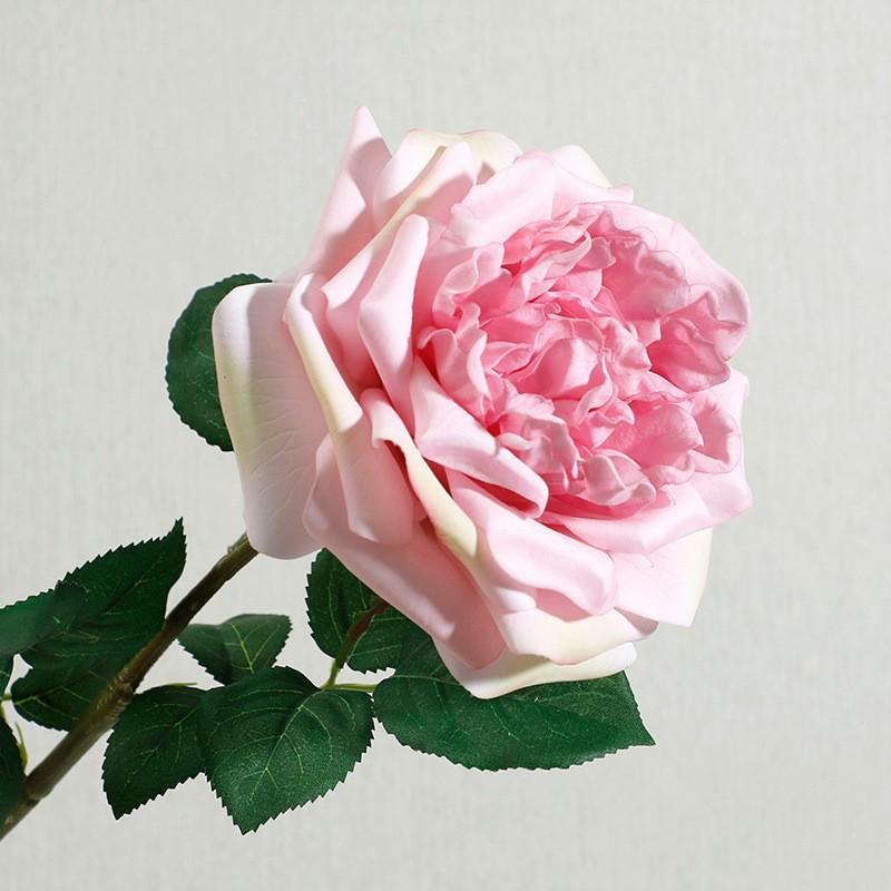 Simulation feel moisturizing Austin rose, home decoration living room ornament fake flower
