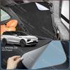 Car Suede Fabric Electrostatic Adsorption Sunroof Sunshade For XPENG G9 2023-Present Auto Anti-uv Heat Insulation Skylight