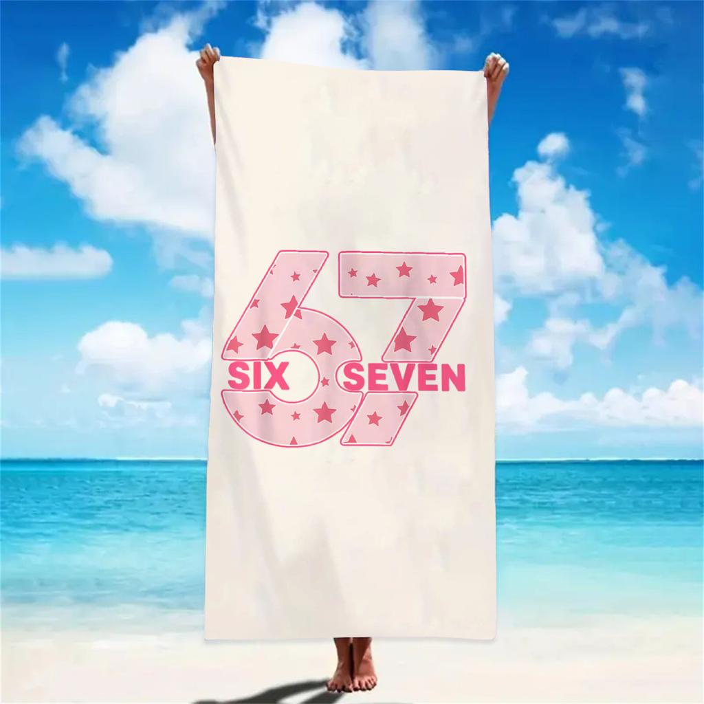 Girly 67 Beach Towel Pink Bow Flower Pattern Absorbent Microfiber Towel Sandproof for Teens Summer Vacation Gift Beach Towels