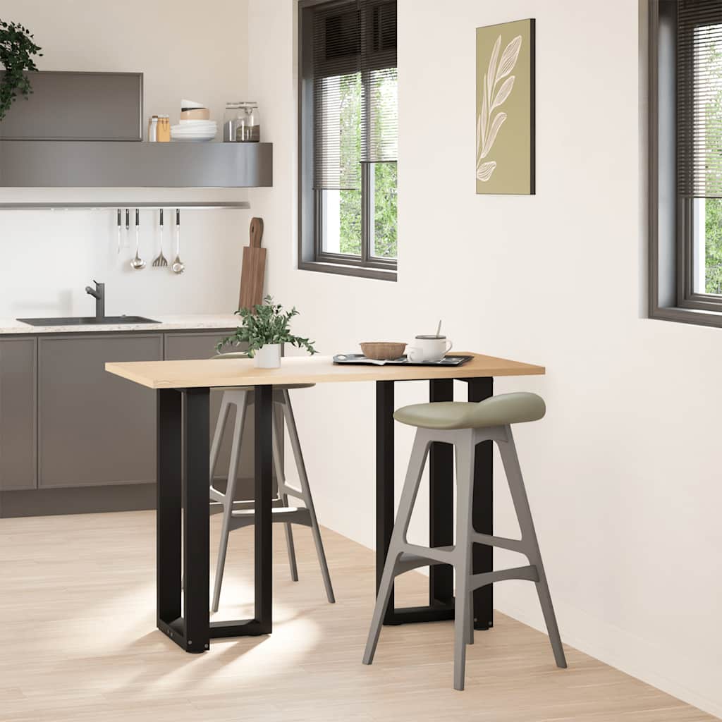 Vidaxl Nogi Do Stołu Barowego, 2 Szt., Czarne, 50X35X(90-91) Cm, Stal