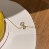 Micro-Inlaid Zircon Round Letter H Bracelet for Women, Summer Korean Style,Simple Niche Jewelry Bracelet
