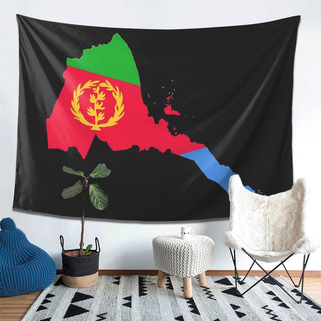 Flag Of Eritrea Tapestry Wall Hanging Aesthetic Home Decor Tapestries for Dorm Room