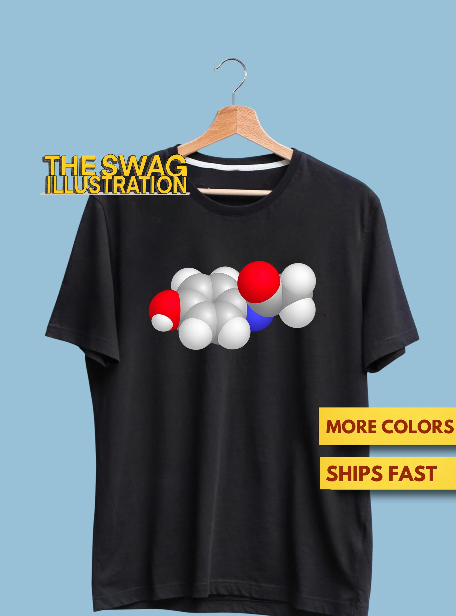 Chemistry Molecule Tylenol Shirt, Acetaminophen Shirt, Funny Trump Tylenol Meme Shirt, FDT, Medicine Drug Molecule Meme Soft Premium Tee S