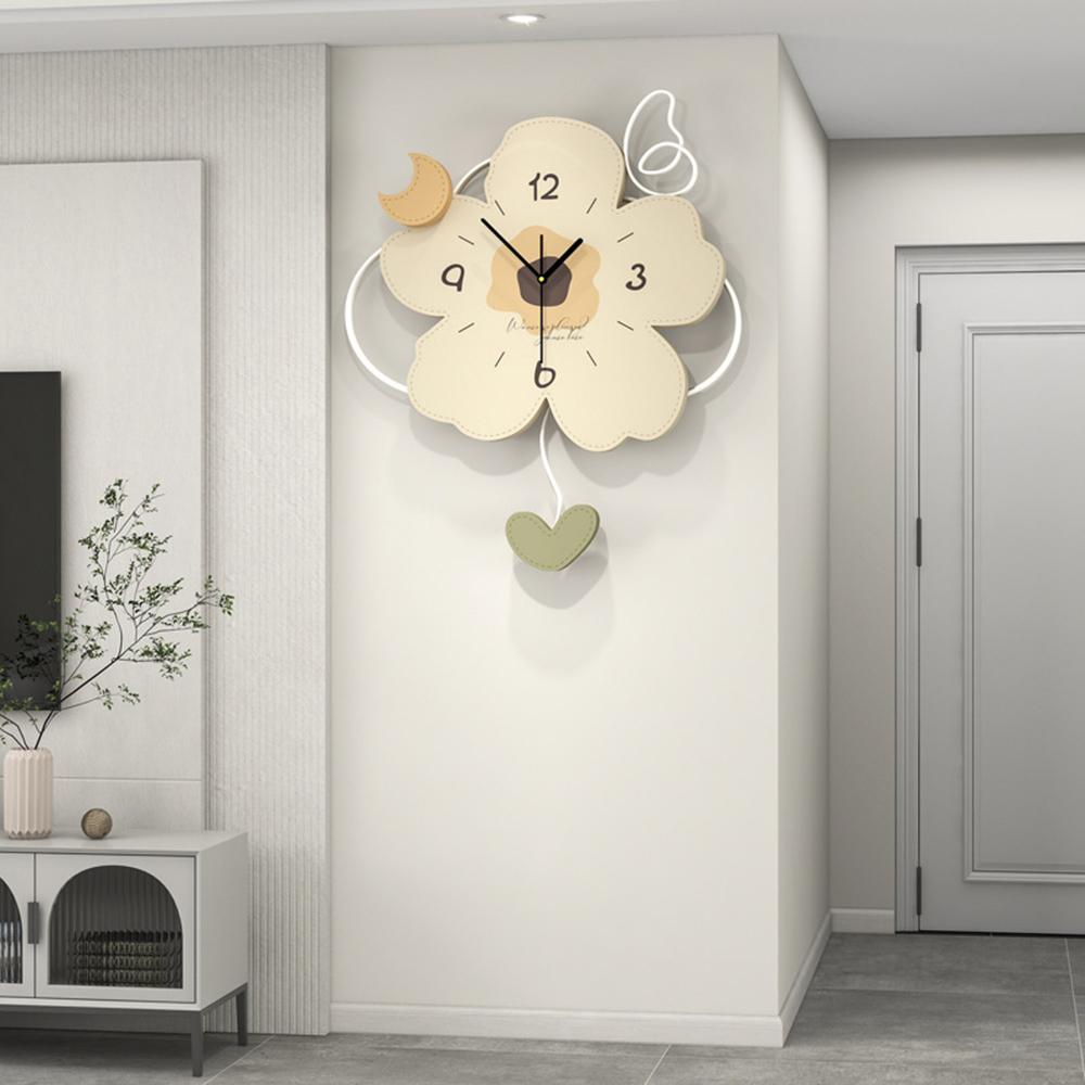 Design Luxury Wall Clock Hanging Nordic Quiet Luminous Minimalist Wall Clock Living Room Modern Reloj De Pared Grande Furniture