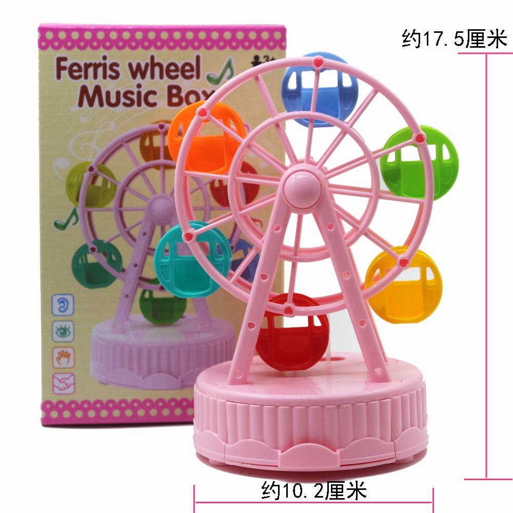 Ferris Wheel Music Box Home Decor Christmas Gift Roundabout Ornaments Cake Decorations