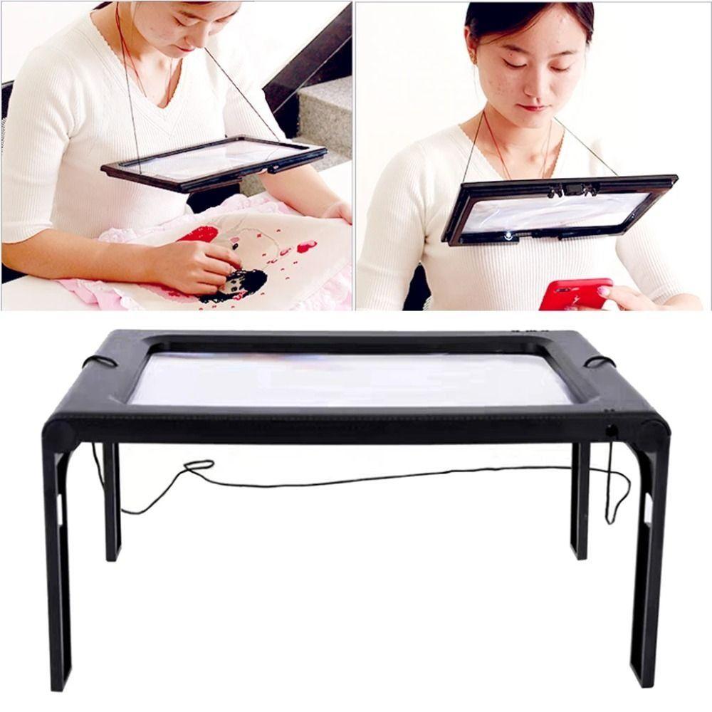Reading Hands Free Magnifier Large 3X Magnifying Glass  Gifts for Elderly
