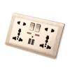 Veggstrømkontakt Universal 5 Hull 2.1A Dobbel USB-laderport Kontakt