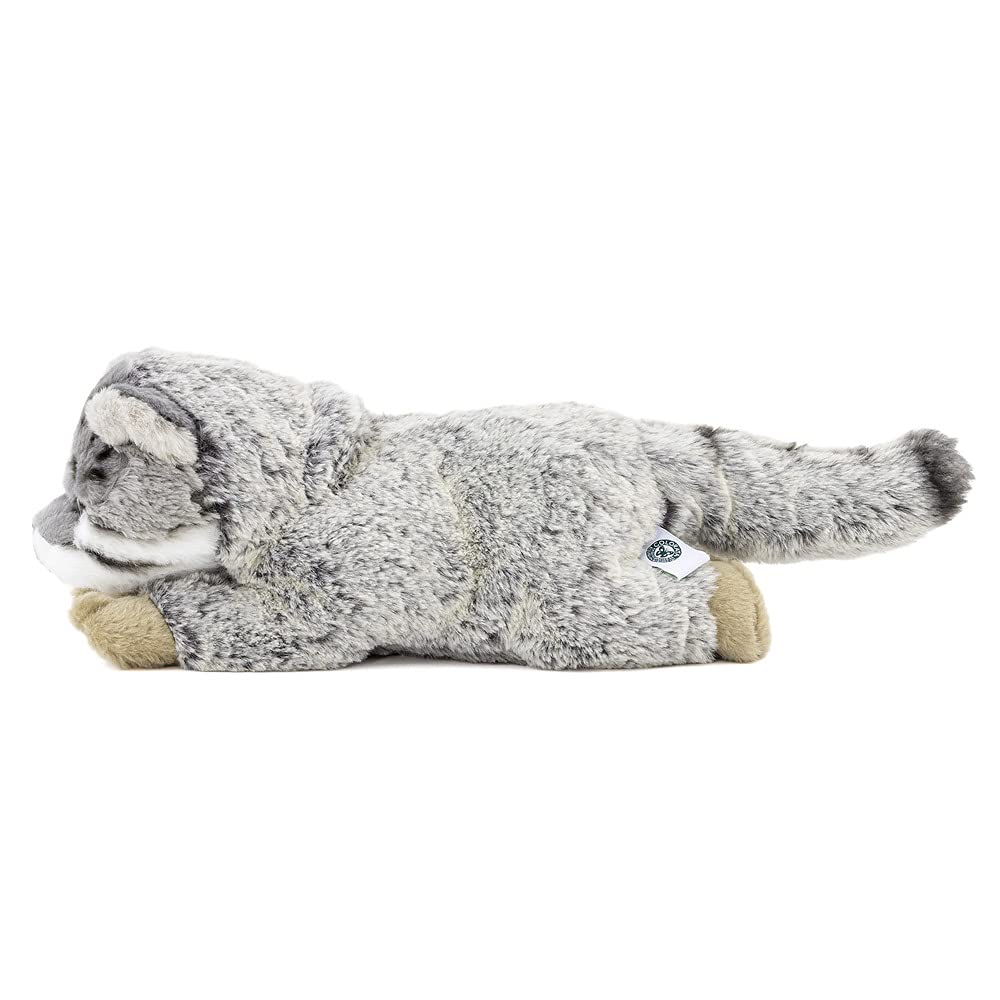 Calorata Pallas's Cat Plush Toy (Large/Reclining Series/Soft Touch) Realistic Animal Toy Doll Gift Present Birthday (Twice Tested) / Christmas Present