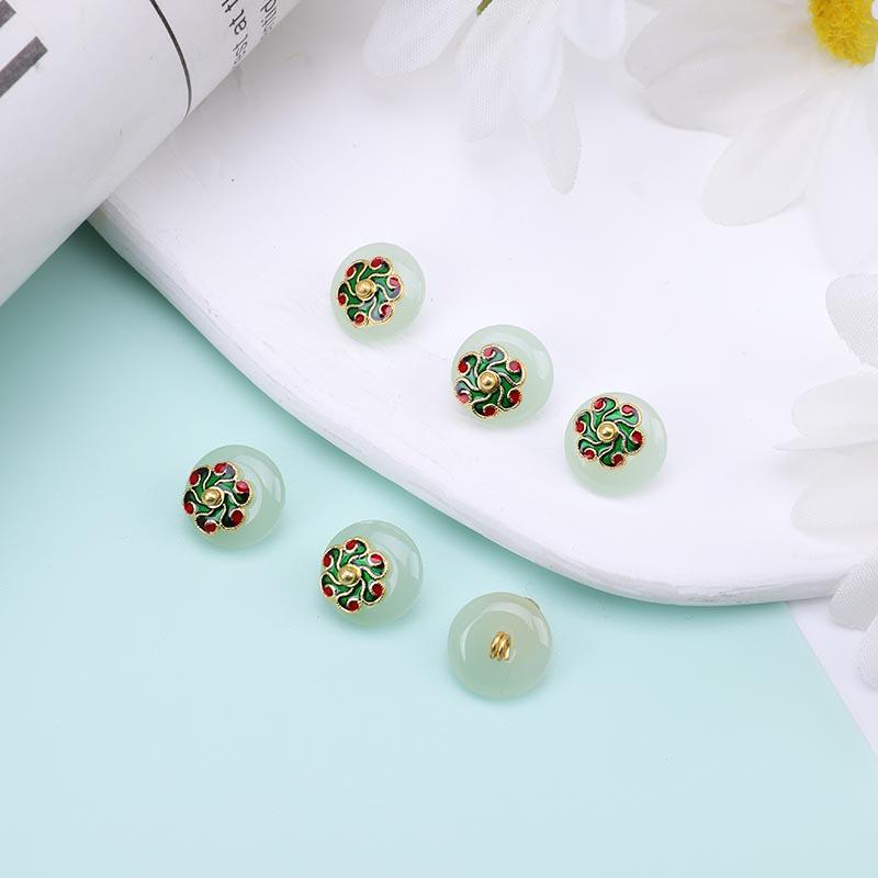 Retro Jade Green Pi Xiu Pendant Charm for Hanfu - DIY Handmade Jade Button Bracelet Accessory