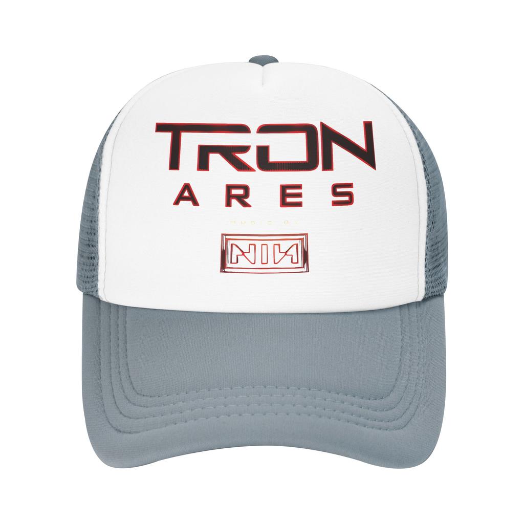 Trons Ares Music Nin Band Outfits Mesh Foam Trucker Hat Unisex Cooling Mesh-back Sun Caps Leisure Adjustbale