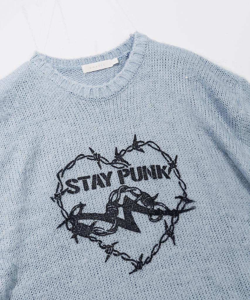 VASTIC Stay Punk Brush Knit_Sky Blue