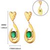 Light Luxury Fashion Temperament Zircon Versatile Earrings Earrings Women's Niche High-end Geometric Design Cold Wind Earrings