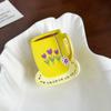 And Sweet Adorable Dopamine Hair Clip With Coffee Cup Design For Women Stylish