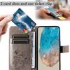 3D Embossed Pattern Flip Case For Moto G06 G56 G86 G05 G15 G55 G85 Stand PU Leather Wallet Cover Card Holder Strap