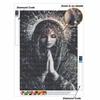 Prayer DIY Diamond Art Painting Kit with Shiny Resin Diamonds for Adults Relaxing Craft Wall Decor and Handmade Gift Idea Set Decor