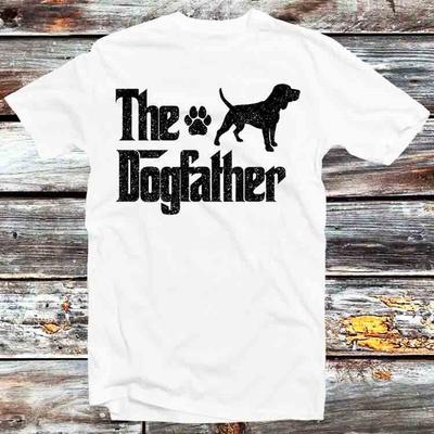 Beagle Dog The Dogfather Dog Dad Distressed T Shirt B584