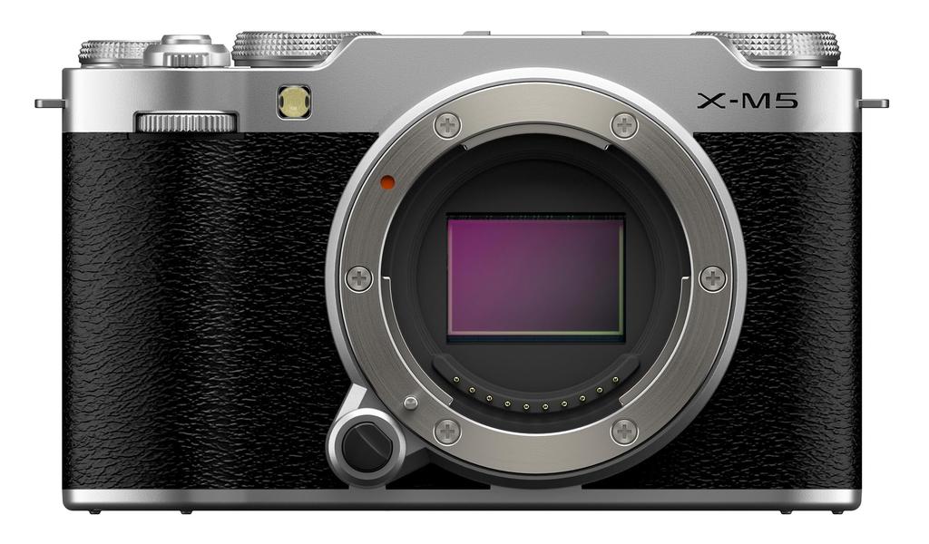FUJIFILM speilløst kamera sølv X-M5 kamerahus,