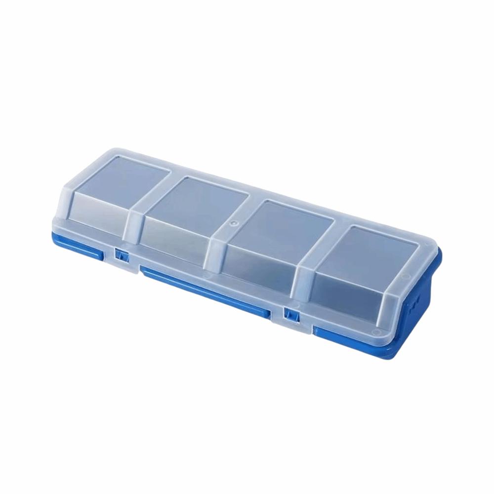 1Pcs Multicolor Parts Storage Box Plastic Material with Lid Tool Part Container 4 Compartment Durable Screw Organizer Box Screws